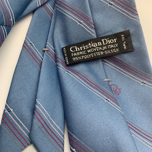 Set of Six Vintage Christian Dior Silk & Polyester Ties - Picture 6 of 16